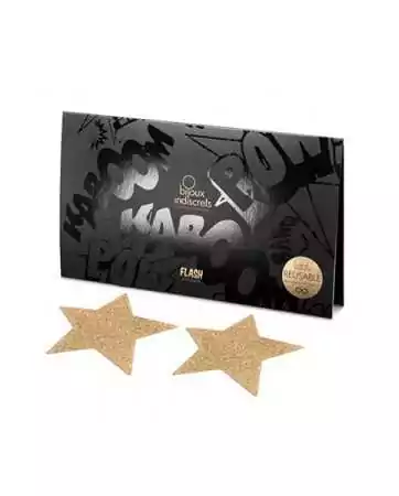 Flash Star Gold Breast Jewelry