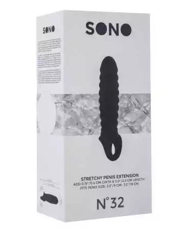 Gaine d'extension de pénis annelée SONO 32