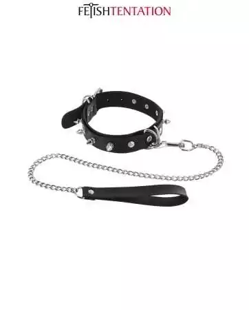 Collier à pointes & laisse - Fetish Tentation