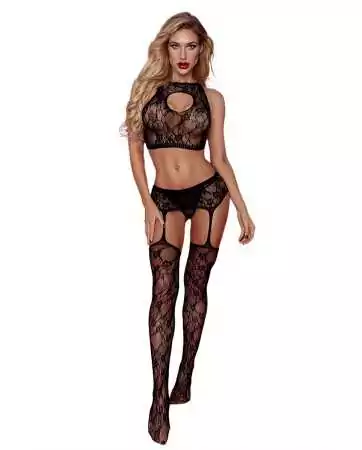 Top bralette and open crotch tights - Paris Hollywood