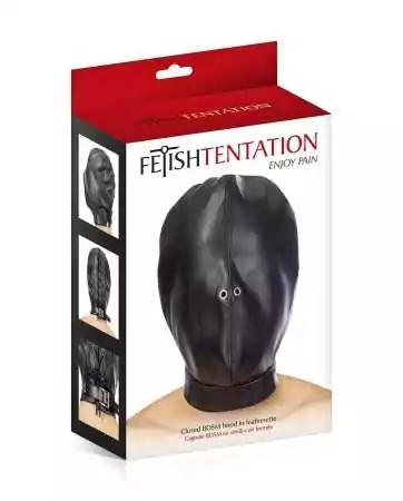 Cagoule BDSM fermée simili cuir - Fetish Tentation