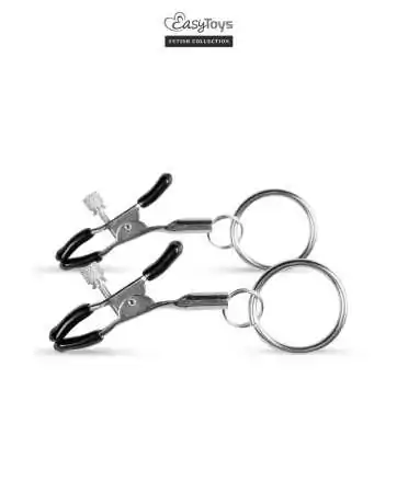 Pinces à tétons avec anneau - Easytoys Fetish Collection
