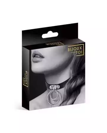 Collier Fetish avec double anneau - Bijoux pour Toi