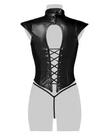 Corsage lacé sexy fetish - Grey Velvet