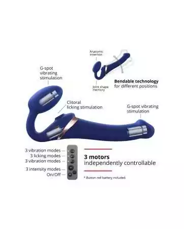 Strap-on-me Multi Orgasm bleu nuit L