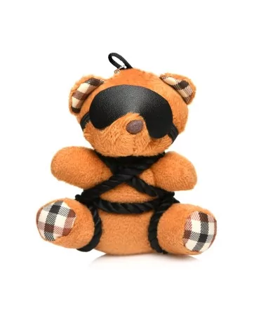 Porte-clés Teddy Bear en tenue Bondage