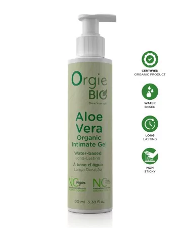 Gel Intime Bio à Base dEau à l'Aloe Vera