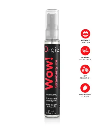 Spray buccal excitant Wow menthol fraise glaçé
