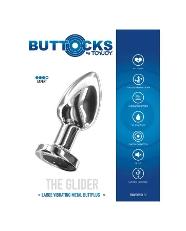 Plug vibrant en métal The Glider L