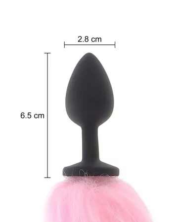 Plug anal Licorne avec queue lumineuse - Taboom