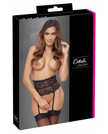 Ceinture porte-jarretelles noir - Cottelli Lingerie