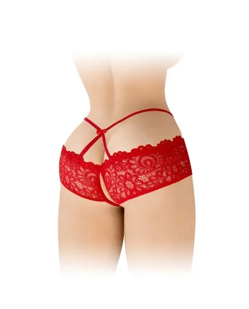 Culotte ouverte rouge Celia - Fashion Secret