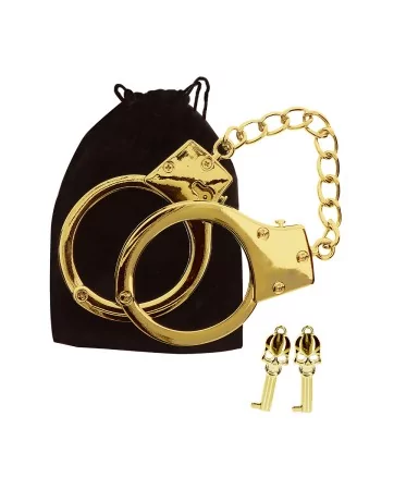 Menottes BDSM plaquées or - Taboom