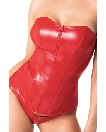 Corset rouge Mysteria F355 wetlook Corset rouge Mysteria F355 wetlook