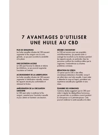 Huile stimulante au CBD Slow Sex - Bijoux Indiscrets