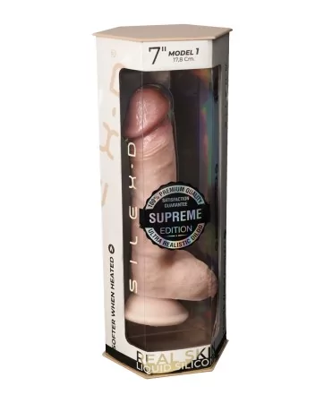 Gode Real Skin Suprème Model 1 flesh 17,8 cm - SilexD