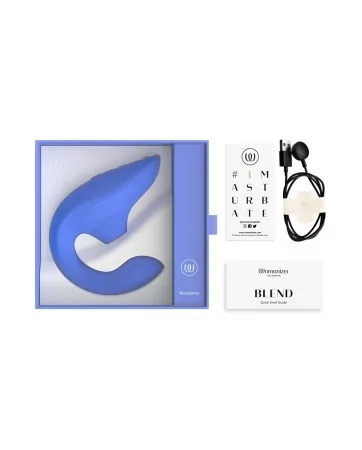 Double stimulateur Womanizer Blend bleu