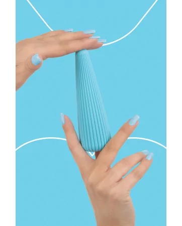 Vibro rechargeable IcyCone bleu - FairyGasm