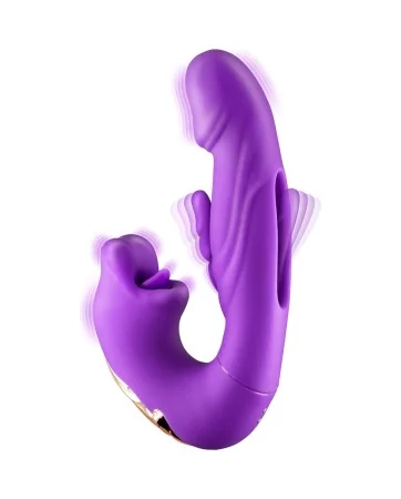 3-in-1 rabbit vibrator Kissy purple - Yoba