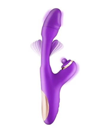 Joyfully purple vibrador conejo 3 en 1 - Yoba