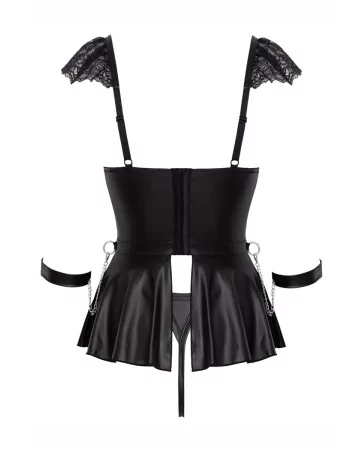 Ensemble 3 pièces lingerie Fetish - Cotelli Bondage