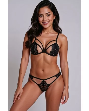Anuvera 2-piece black set - Passion