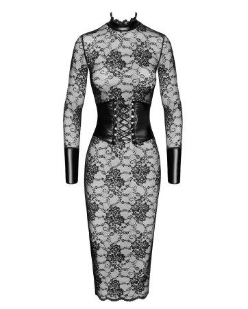 Robe corset Noirelle F375 - Noir Handmade