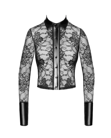 Chemise dentelle Noirelle F377 - Noir Handmade