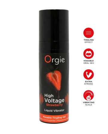 Gel d'excitation High Voltage Liquid Vibrator Fraise - Orgie