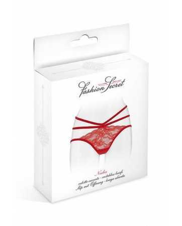Open crotch panties Nadia - red14140oralove
