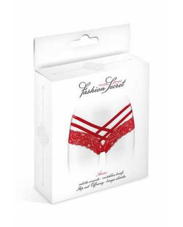 Tanga ouvert Anne - rouge14149oralove