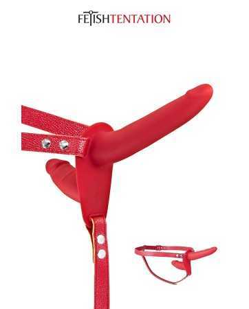 Double gode ceinture rouge - Fetish Tentation16368oralove
