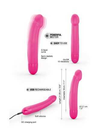 Vibro rechargeable Real Vibration rose M 2.0 - Dorcel16920oralove