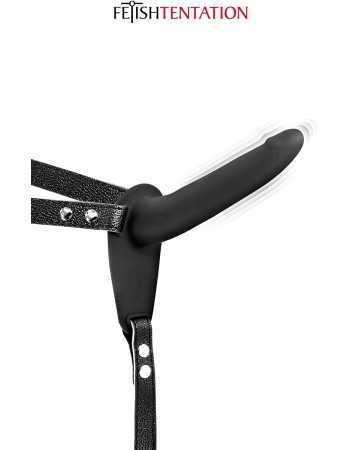 Gode ceinture noir vibrant Fetish Tentation17122oralove