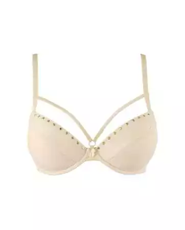 Soutien-gorge push-up beige V-10341 - Axami
