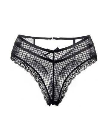 Tanga noir dentelle - Paris Hollywood17226oralove