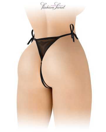 String noir ouvert à nouer Stella - Fashion Secret17700oralove