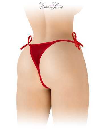 String rouge ouvert à nouer Stella - Fashion Secret17701oralove