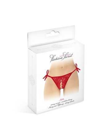 String rouge ouvert à nouer Stella - Fashion Secret17701oralove