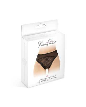 Black open thong Ava - Fashion Secret17703oralove