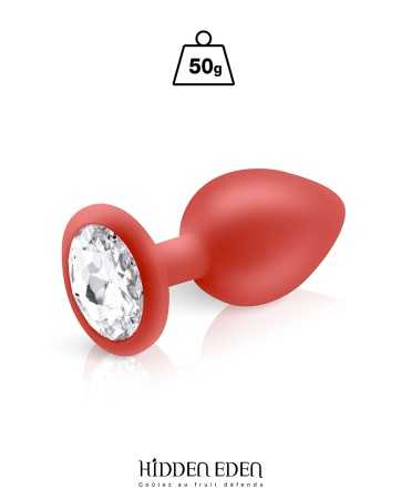 Plug bijou silicone rouge M - Hidden Eden17904oralove