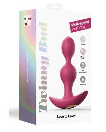 Plug anal vibrant Twinny Bud prune17981oralove