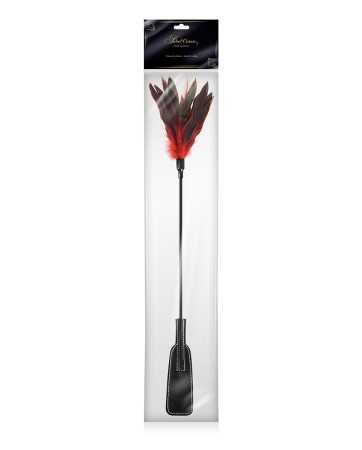 Tapette à plumes rouges et noires - Sweet caress18511oralove