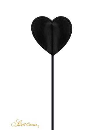 Tapette coeur avec pompon noir - Sweet Caress18701oralove