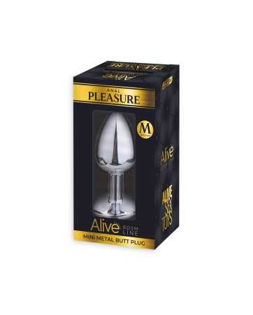 Plug métal bijou rouge M - Alive19157oralove