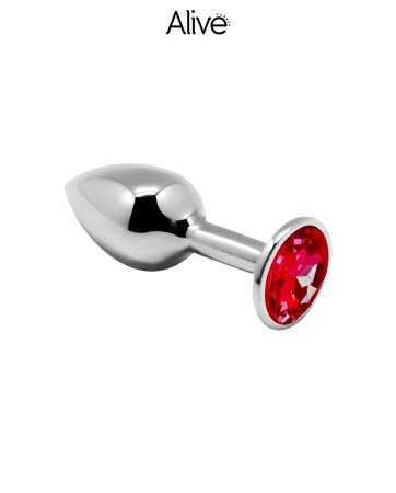 Plug métal bijou rouge L - Alive19158oralove